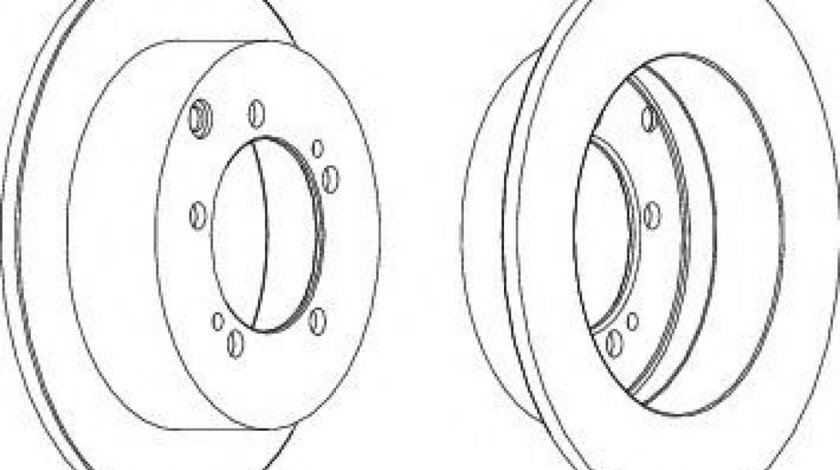 Disc frana MITSUBISHI OUTLANDER I (CU) (2001 - 2006) FERODO DDF1410 piesa NOUA