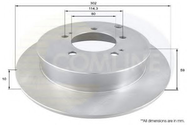 Disc frana MITSUBISHI OUTLANDER II (CW) (2006 - 2012) COMLINE ADC1586 piesa NOUA