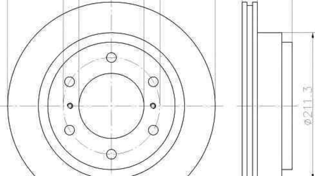 Disc frana MITSUBISHI PAJERO III Canvas Top (V6_W, V7_W) TEXTAR 92135100