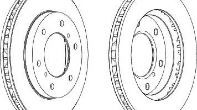 Disc frana MITSUBISHI PAJERO III Canvas Top (V6_W, V7_W) (2000 - 2006) FERODO DDF1384 piesa NOUA