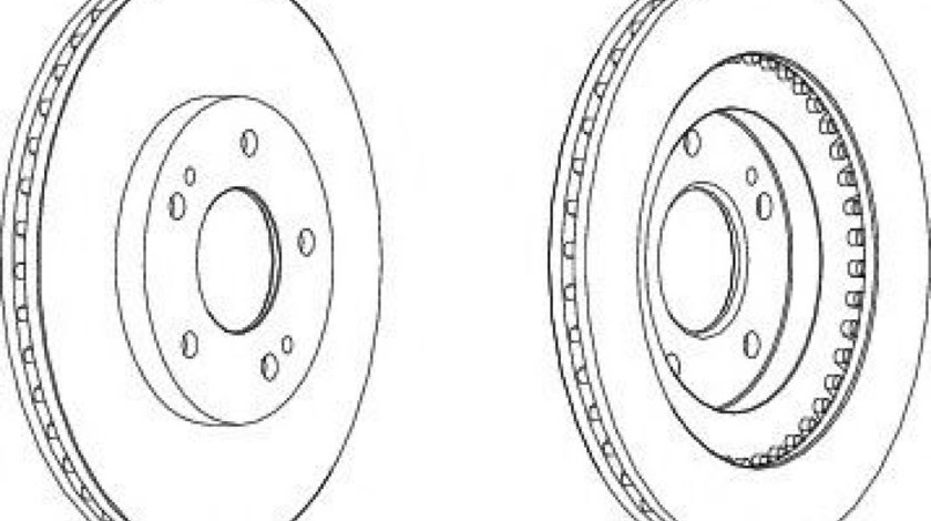 Disc frana MITSUBISHI PAJERO PININ (H6_W, H7_W) (1999 - 2007) FERODO DDF1399 piesa NOUA