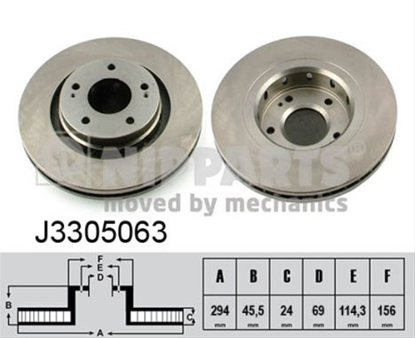 Disc Frana Nipparts Citroen/Peugeot J3305063