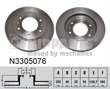Disc Frana - Nipparts - Csnbb Mitsubishi N3305076
