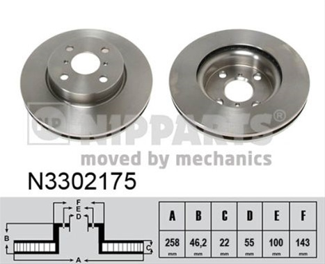 Disc Frana Nipparts Daihatsu N3302175