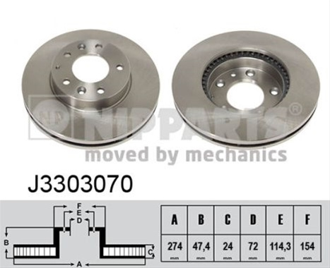 Disc Frana Nipparts Faw J3303070
