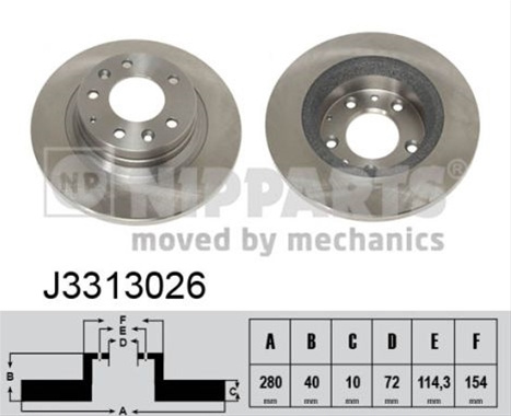 Disc Frana Nipparts Faw J3313026
