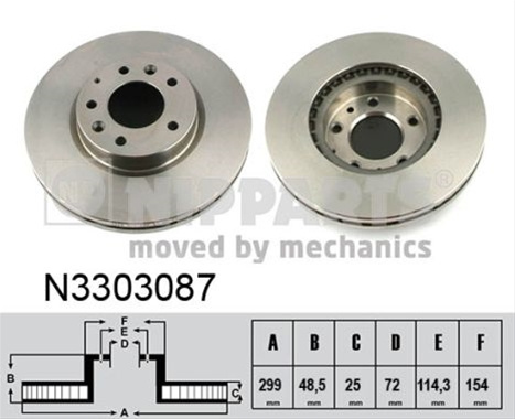 Disc Frana Nipparts Faw N3303087