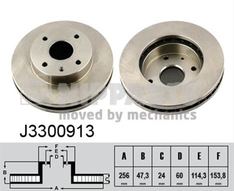 Disc Frana Nipparts General Motors J3300913