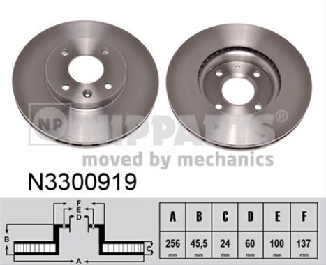 Disc Frana Nipparts General Motors N3300919
