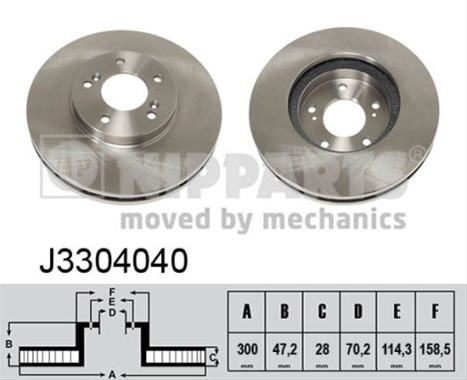 Disc Frana Nipparts Honda J3304040