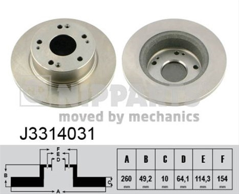 Disc Frana Nipparts Honda J3314031