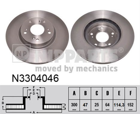 Disc Frana Nipparts Honda N3304046
