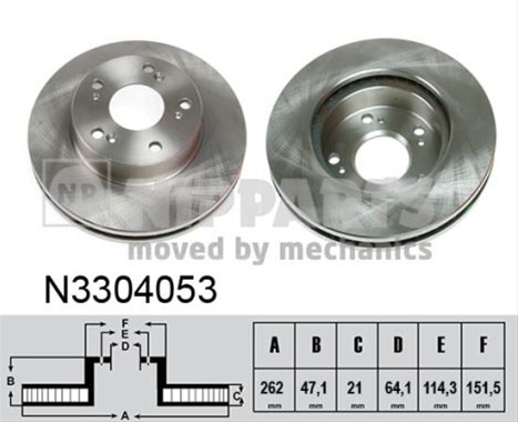 Disc Frana Nipparts Honda N3304053