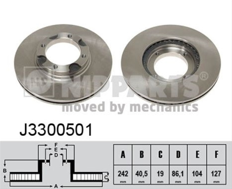 Disc Frana Nipparts Hyundai J3300501