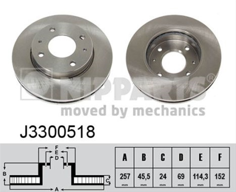 Disc Frana Nipparts Hyundai J3300518