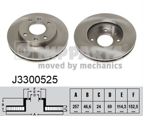 Disc Frana Nipparts Hyundai J3300525