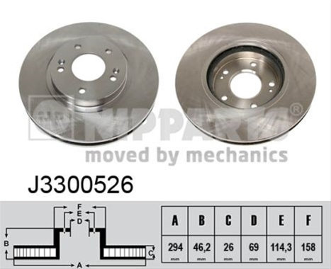 Disc Frana Nipparts Hyundai J3300526