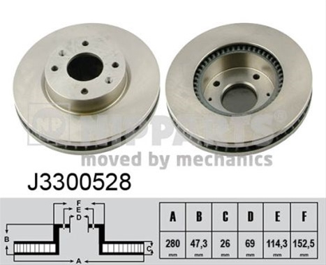 Disc Frana Nipparts Hyundai J3300528