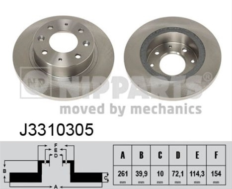 Disc Frana Nipparts Hyundai J3310305
