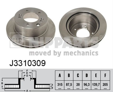 Disc Frana Nipparts Hyundai J3310309