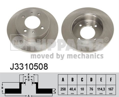 Disc Frana Nipparts Hyundai J3310508