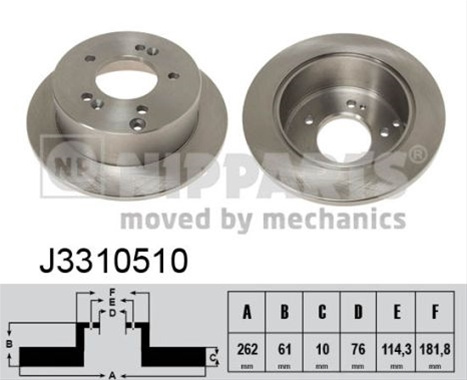 Disc Frana Nipparts Hyundai J3310510