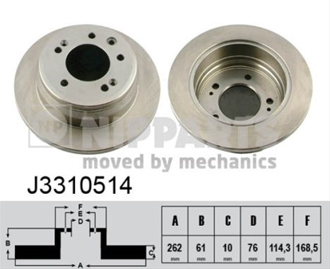 Disc Frana Nipparts Hyundai J3310514