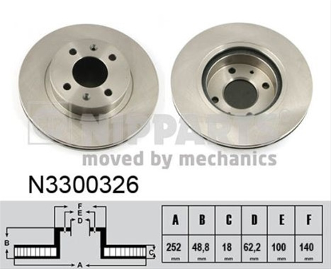 Disc Frana Nipparts Hyundai N3300326