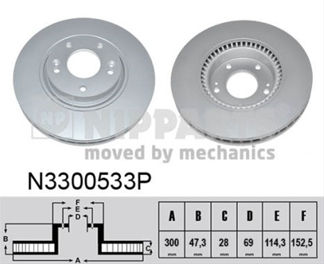 Disc Frana Nipparts Hyundai N3300533P