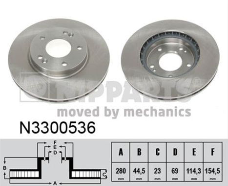 Disc Frana Nipparts Hyundai N3300536