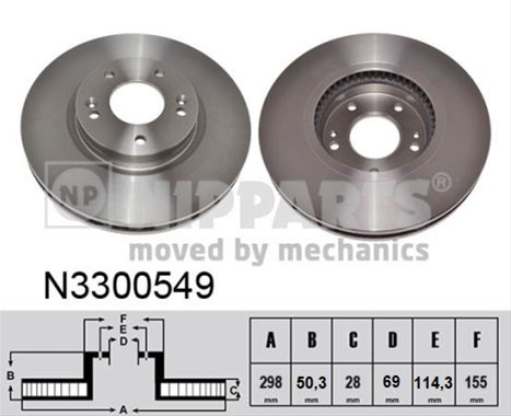 Disc Frana Nipparts Hyundai N3300549