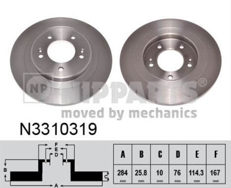 Disc Frana Nipparts Hyundai N3310319
