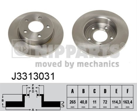 Disc Frana Nipparts Mazda (Changan) J3313031