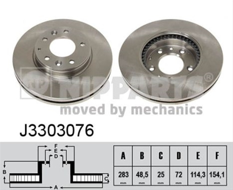 Disc Frana Nipparts Mazda J3303076