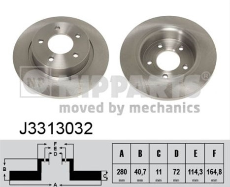 Disc Frana Nipparts Mazda J3313032