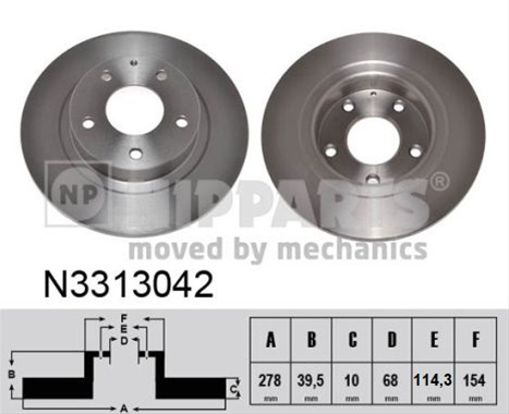 Disc Frana Nipparts Mazda N3313042