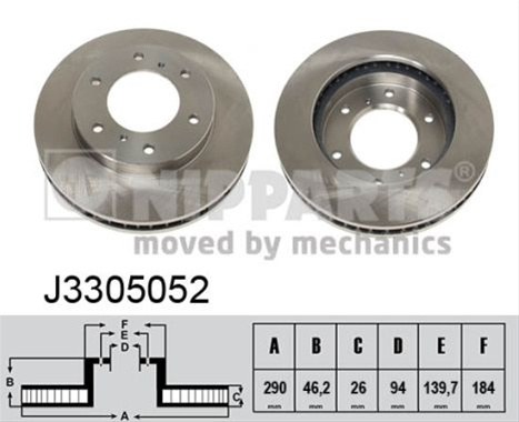 Disc Frana Nipparts Mitsubishi J3305052