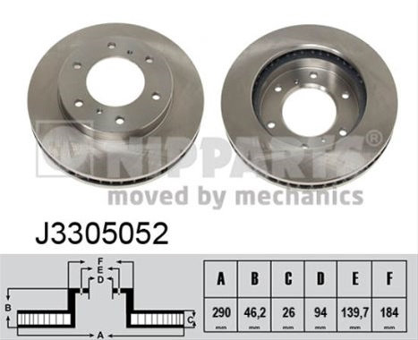 Disc Frana Nipparts Mitsubishi J3305052