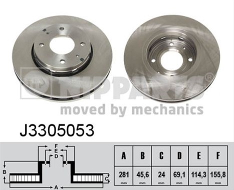 Disc Frana Nipparts Mitsubishi J3305053