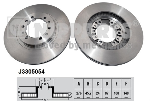 Disc Frana Nipparts Mitsubishi J3305054