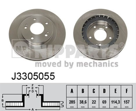 Disc Frana Nipparts Mitsubishi J3305055