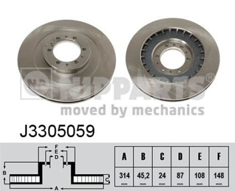 Disc Frana Nipparts Mitsubishi J3305059