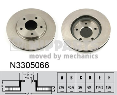 Disc Frana Nipparts Mitsubishi N3305066