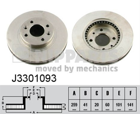 Disc Frana Nipparts Nissan J3301093