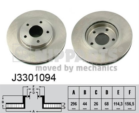 Disc Frana Nipparts Nissan J3301094