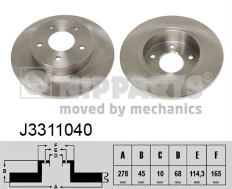 Disc Frana Nipparts Nissan J3311040