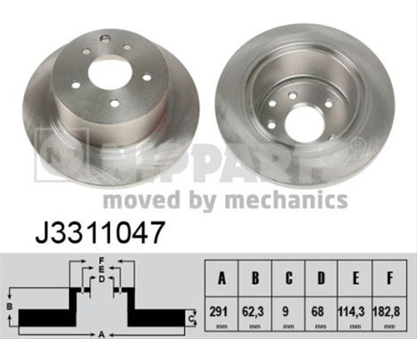 Disc Frana Nipparts Nissan J3311047