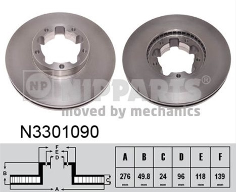 Disc Frana Nipparts Nissan N3301090