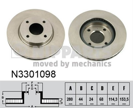 Disc Frana Nipparts Nissan N3301098
