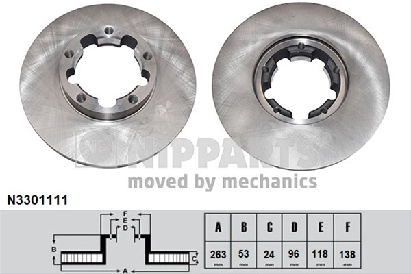 Disc Frana Nipparts Nissan N3301111